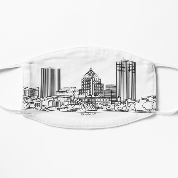 Rochester, New York Skyline Mask