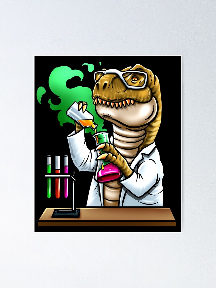 Chemistry Dinosaur T-Rex Poster