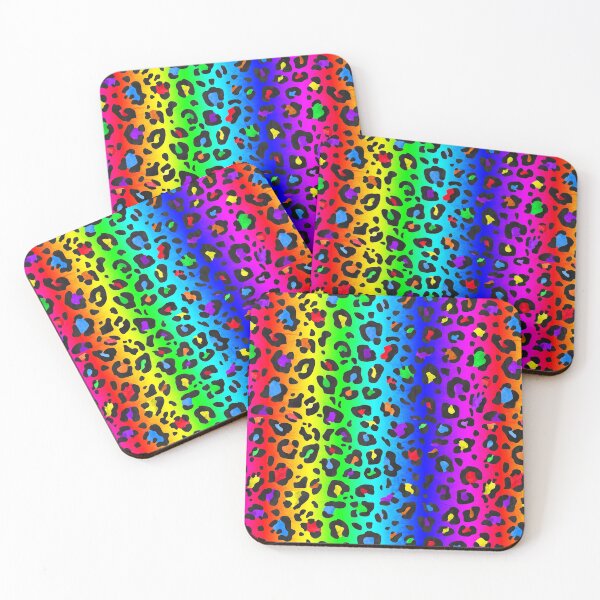 Item preview, Double Rainbow Leopard Print All Over Animal Pattern designed and sold by Bumblefuzzies.