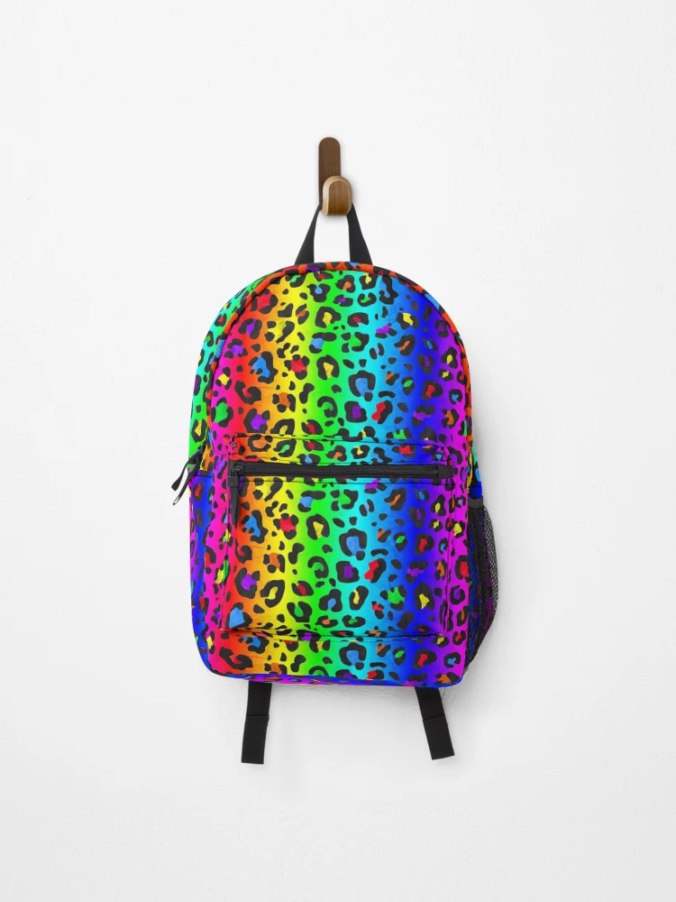 【AAKE】PATTERN BACKPACK Yak Pak Checkered Multi Colored Rainbow Student Backpack