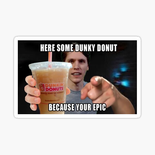 Dunky Donut Sticker