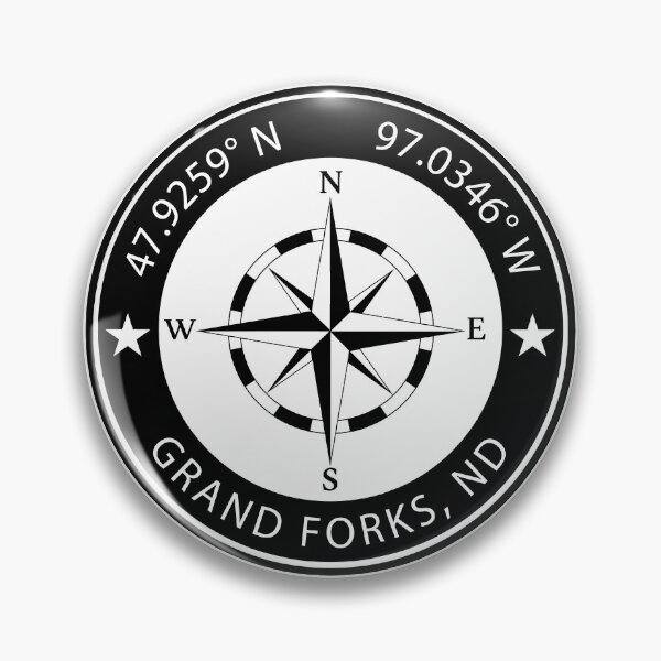 Item preview, Grand Forks, North Dakota Geographical Coordinates designed and sold by TeeOhGraphics.