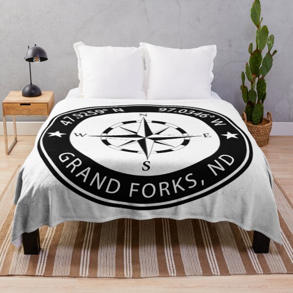 Item preview, Grand Forks, North Dakota Geographical Coordinates designed and sold by TeeOhGraphics.