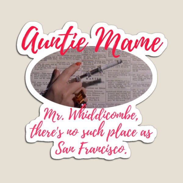 Auntie Mame working as phone operator,out of work, depression Sticker for  Sale by BrookeClara