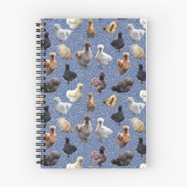 Aperçu de l'œuvre Silkie Bantams sur Blue Glitter créée et vendue par StandoutSilkies.