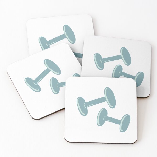 Item preview, Cute Baby Blue Dumbbell Sticker  designed and sold by MorganRenfro.