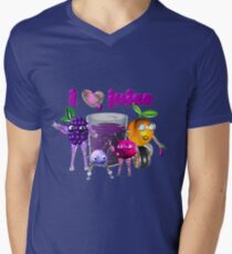 I Heart Love Juice Men's V-Neck T-Shirt