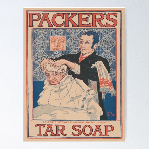 vintage tin Packer's Tar Soap