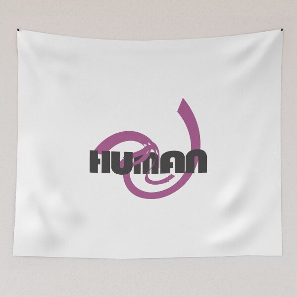 Item preview, purple HUMAN logo designed and sold by induwara27.