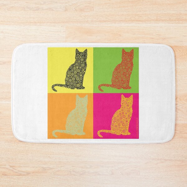 Item preview, Afrocentric “Love Cats” Pop Art Circle Design designed and sold by Pierre Bernard Jr.