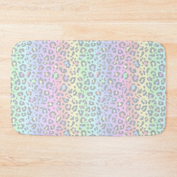 Item preview, Soft Pastel Double Rainbow Leopard Print All Over Animal Pattern designed and sold by Bumblefuzzies.