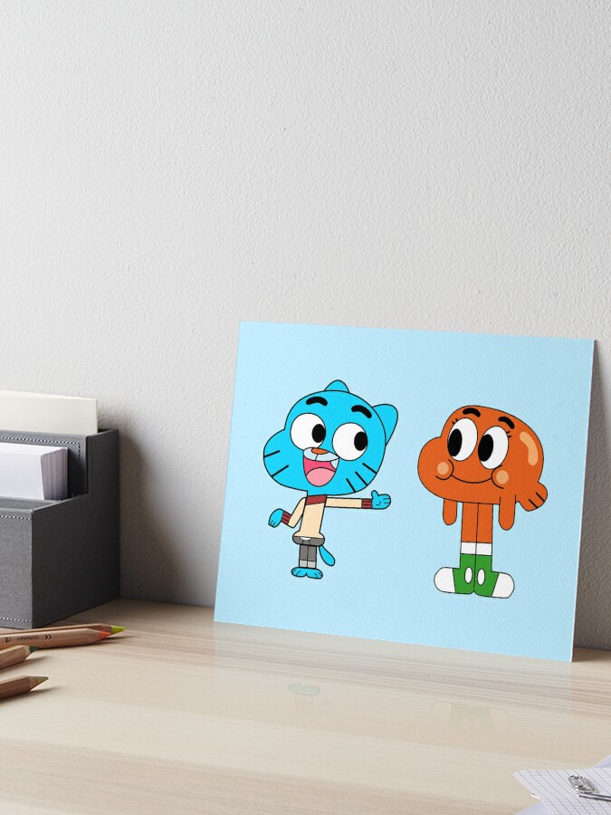 Smiling Gumball Watterson - The Amazing World of Gumball Art Board Print  for Sale by RoserinArt