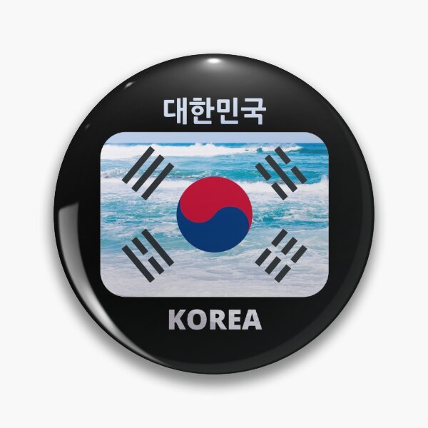 Item preview, Korean flag with summer theme - Gangneung beach designed and sold by K-LetterCo.