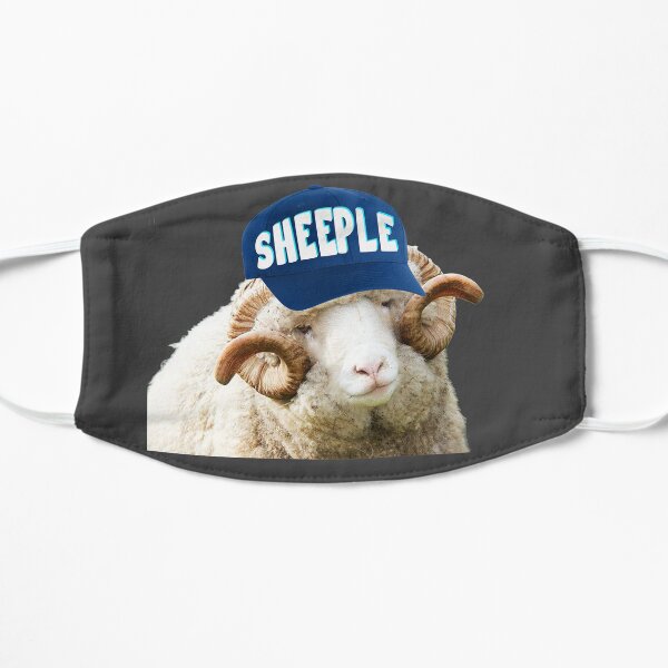 Sheep with Sheeple Hat Political humor funny liberals Mask