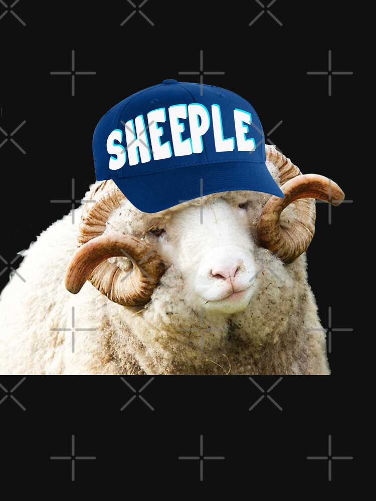 Sheep With Sheeple Hat Political Humor Funny Liberals T Shirt By Jennifermac Redbubble