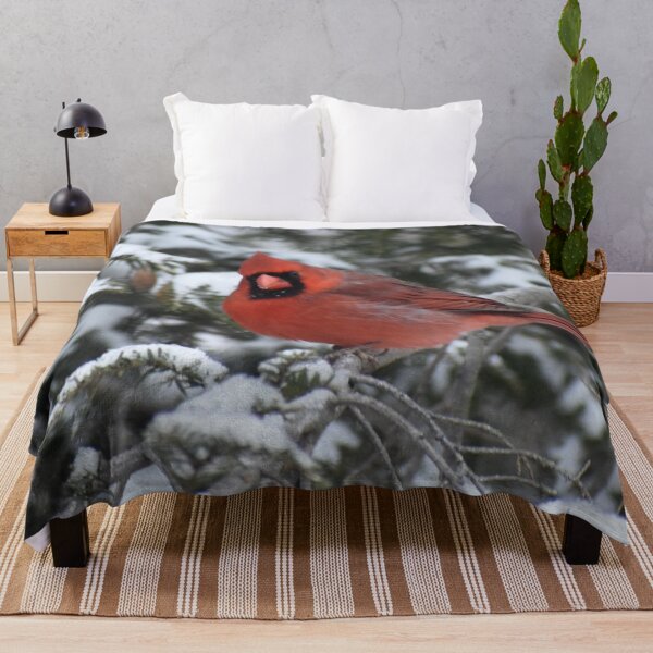 Item preview, Cardinal on a Snowy Treen Branch designed and sold by ReneeKennedy.
