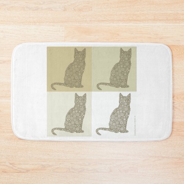 Item preview, Pop Art “Love Cats” Beige Tones Circle Design designed and sold by Pierre Bernard Jr.