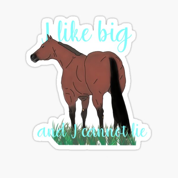 Aperçu de l'œuvre J'aime les gros culs Quarter Horse créée et vendue par ARS Design.