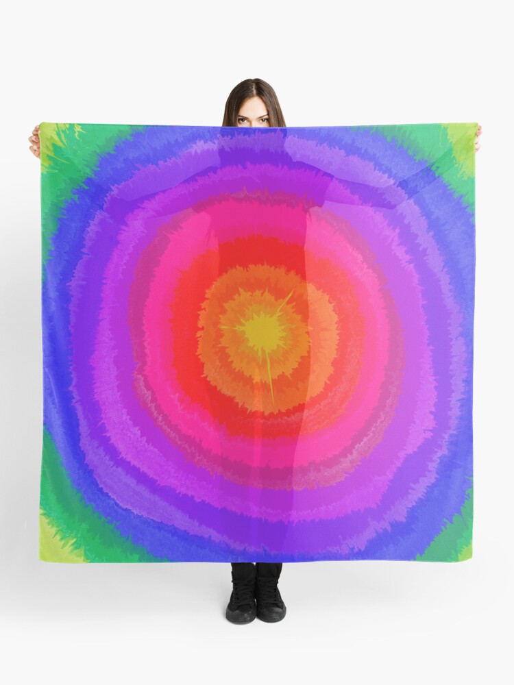Aperçu 1 sur 3. Foulard avec l'œuvre Starburst Sun créée et vendue par jesstdees.