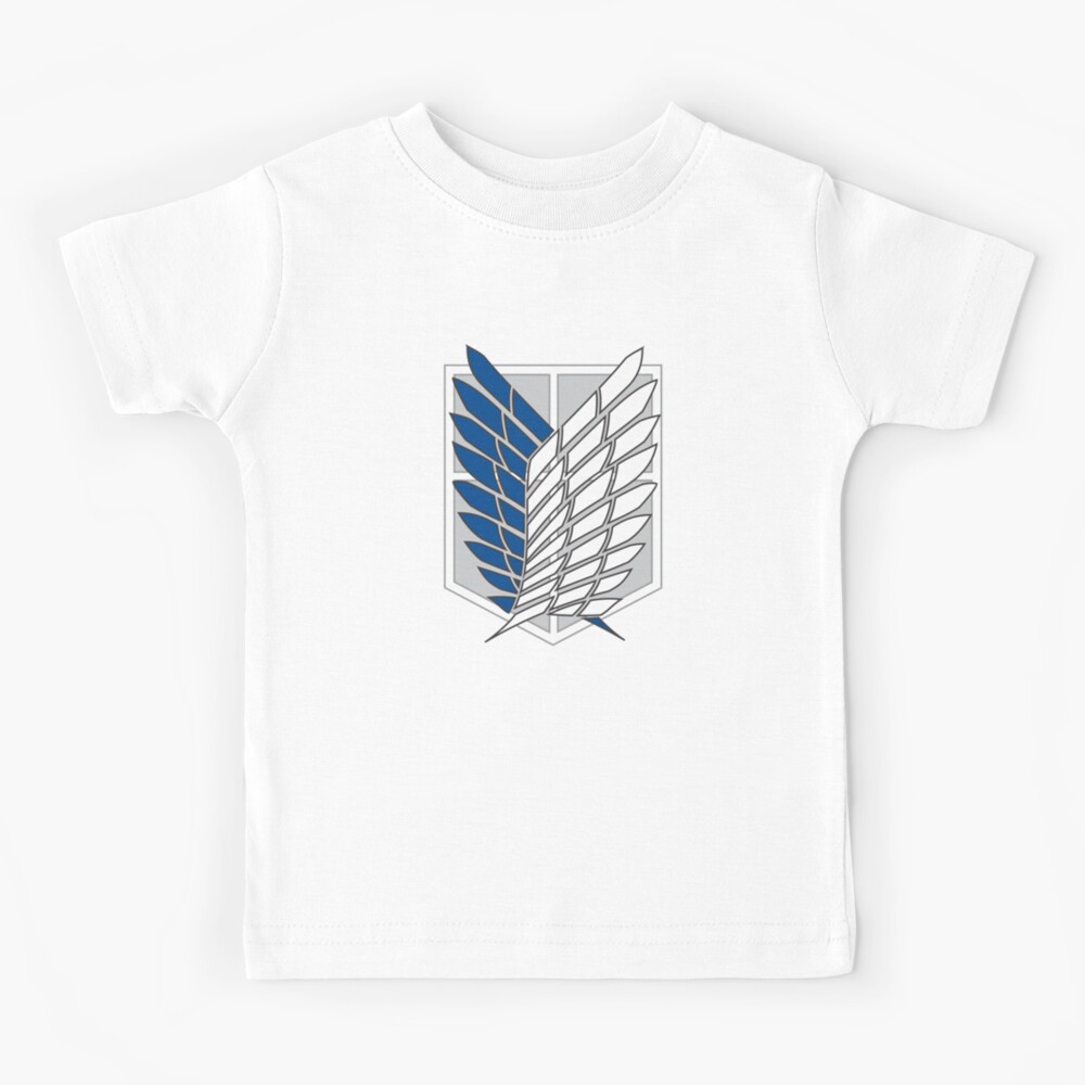 Attack On Titan Survey Corps Logo Kids T Shirt By Ryryry Redbubble - attack on titan wings of freedom trenchcoat top roblox