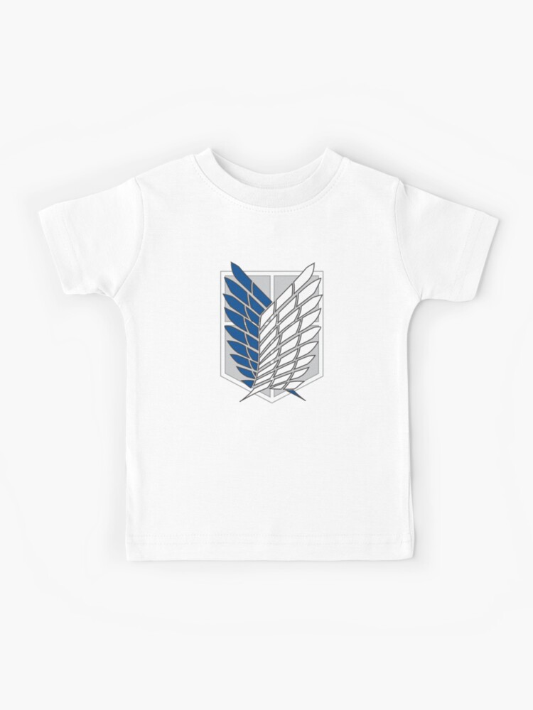 Attack On Titan Survey Corps Logo Kids T Shirt By Ryryry Redbubble - flag attack roblox