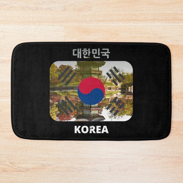 Item preview, Korean flag with autumn theme - Hyangwonjeong in Gyeongbok palace designed and sold by K-LetterCo.