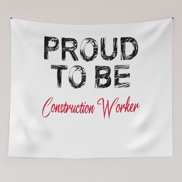 Item preview, Proud to be construction worker designed and sold by Andrea Lina.