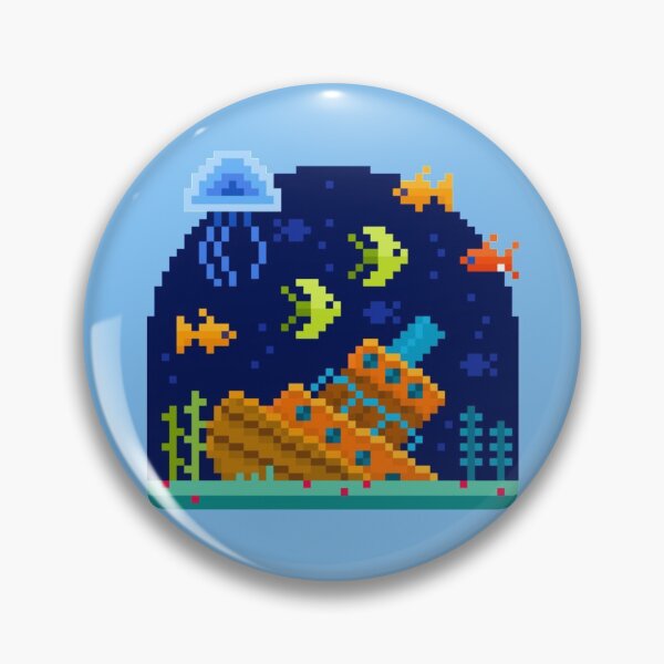 Item preview, Pixelated Sunken Ship designed and sold by HopeDetour.