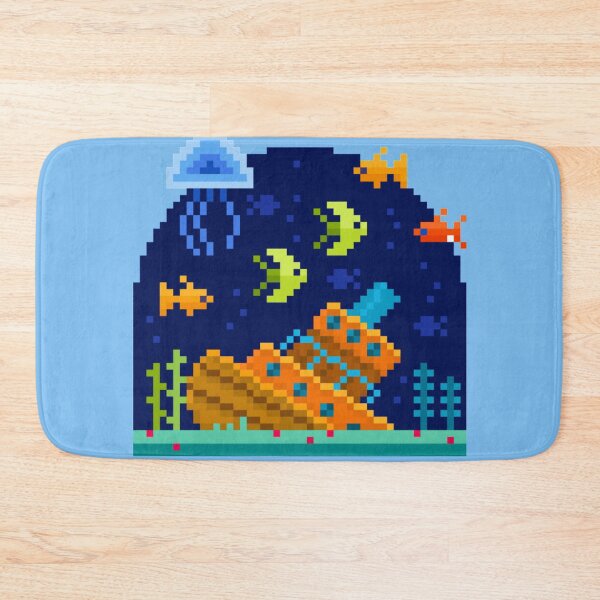 Item preview, Pixelated Sunken Ship designed and sold by HopeDetour.