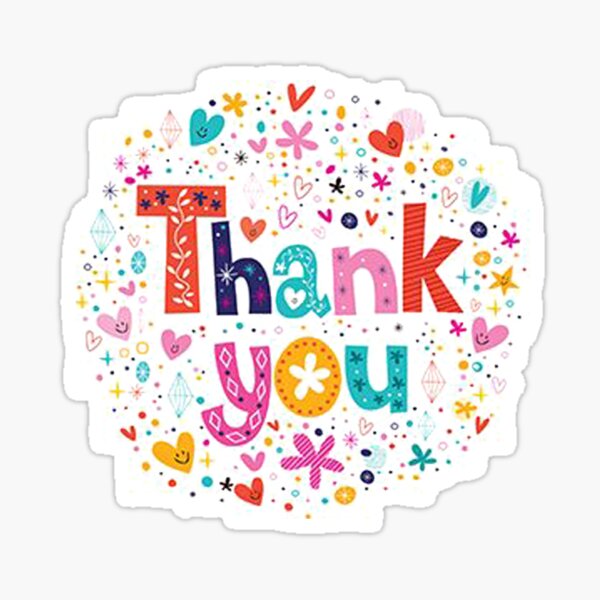 Thank You Images Stickers Redbubble