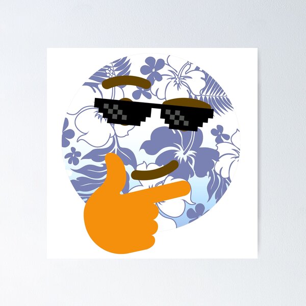 Thonking Thinking Emoji Face Meme Thonk Poster for Sale by fomodesigns in  2023