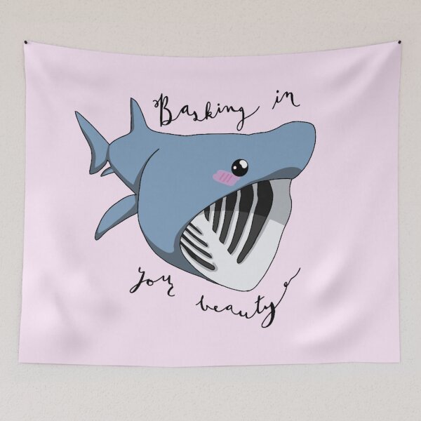 Item preview, Basking in Your Beauty (Basking Shark) designed and sold by The Curly Redhead.