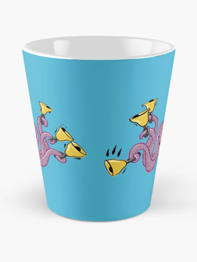 Thumbnail 2 of 4, Coffee Mug, Octopus Ringing Handbells Cartoon designed and sold by SubtleSplit.