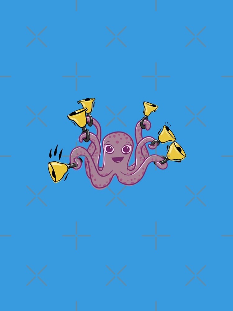 Thumbnail 4 of 4, iPhone Case, Octopus Ringing Handbells Cartoon designed and sold by SubtleSplit.