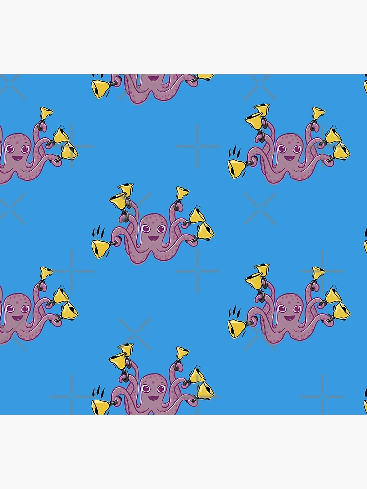 Thumbnail 5 of 5, Socks, Octopus Ringing Handbells Cartoon designed and sold by SubtleSplit.