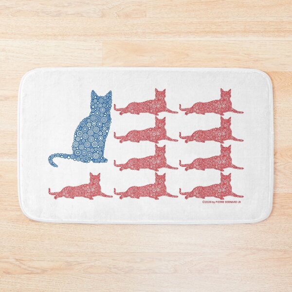 Item preview,  Horizontal United States Cat Flag Circle Design designed and sold by Pierre Bernard Jr.