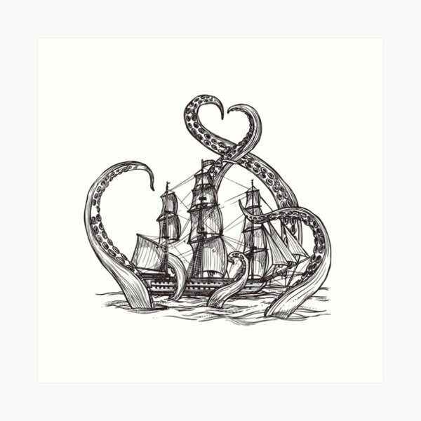 Kraken Art Print