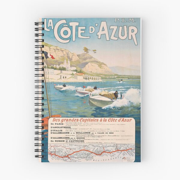 Item preview, PLM La Cote de Azur vintage travel poster designed and sold by stickart-marek.