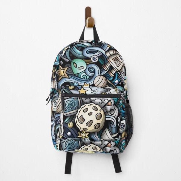 Item preview, Blue Retro Space Pattern designed and sold by OlympusMons.