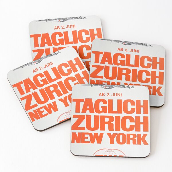 Item preview, Taeglich Zuerich New York vintage travel poster designed and sold by stickart-marek.