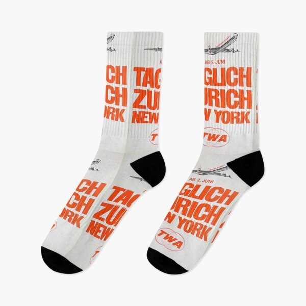 Item preview, Taeglich Zuerich New York vintage travel poster designed and sold by stickart-marek.