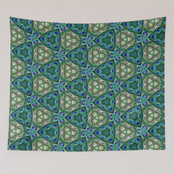 Item preview, Peacock Feather Kaleidoscope Pattern designed and sold by CrystalRaen.