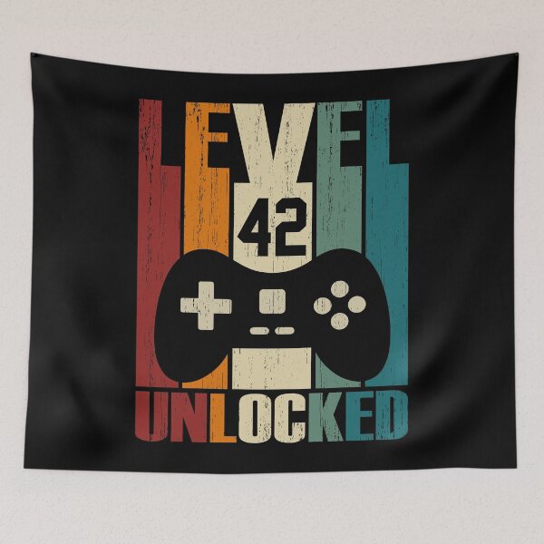 Item preview, Level 42 Unlocked 42nd Birthday Gift 42 Years Old Vintage 1978 Video Gamer designed and sold by nana1099.