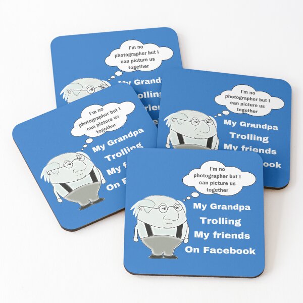 Item preview, Grandpa the Facebook Troll designed and sold by CocoBayWinning.