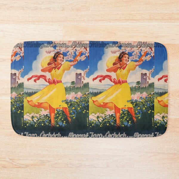 Item preview, Fruehling in Boehmen und Maehren vintage travel poster designed and sold by stickart-marek.