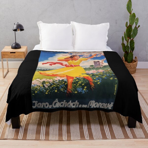 Item preview, Fruehling in Boehmen und Maehren vintage travel poster designed and sold by stickart-marek.