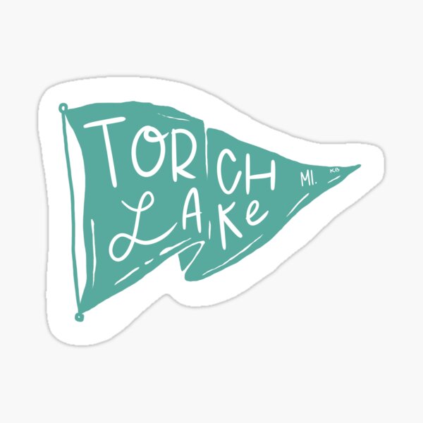Item preview, Torch Lake Michigan Flag designed and sold by katiebean10.