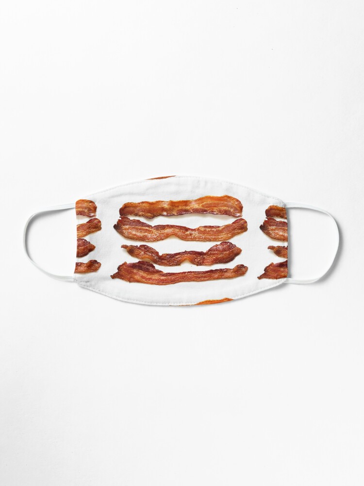 Alternate view of Bacon, Bacon socks, Bacon greeting card, Bacon mug, Bacon pillow, Bacon mask Mask