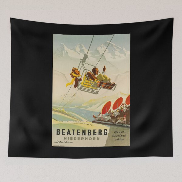 Item preview, Beatenberg Niederhorn vintage travel poster designed and sold by stickart-marek.
