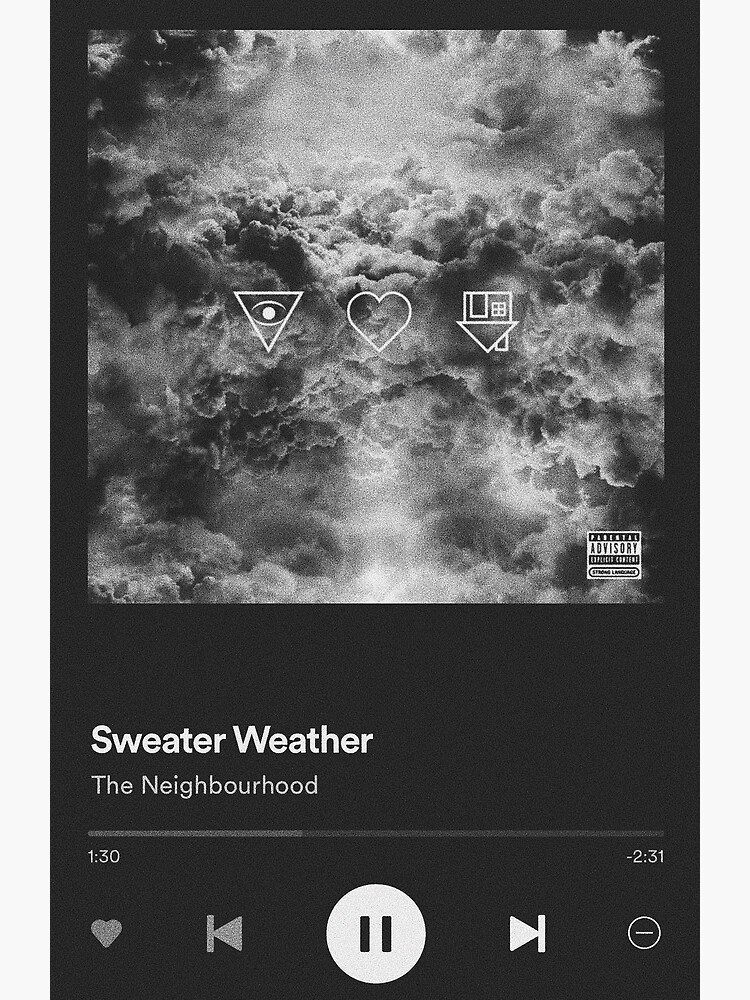 sweater weather by the neighbourhood Greeting Card for Sale by Marija ✨